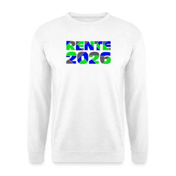 Rente 2026 - Sweat-shirt Unisexe - blanc - Devant