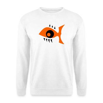 Poisson-œil - Augenfisch - Sweat-shirt Unisexe - blanc - Devant