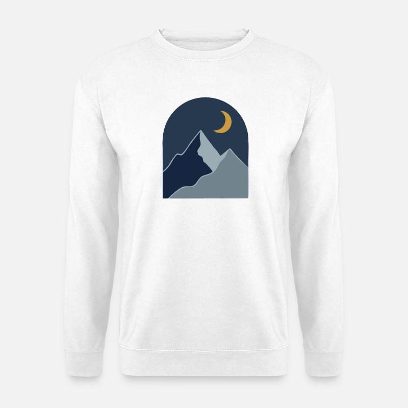 Midnight Mountain Serenity - Unisex Pullover - Weiß