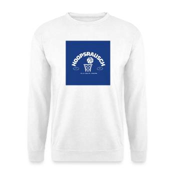 Hoopsrausch Basketball Emblem - Unisex Sweatshirt - white - Front