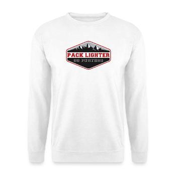 Pack lighter, go further - Unisex Sweatshirt - white - Front
