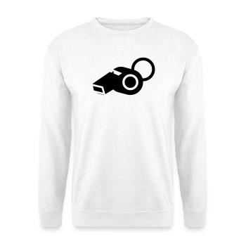 Entraîneur arbitre de sifflet - Sweat-shirt Unisexe - blanc - Devant