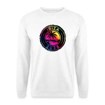 Ibiza 2026 Bunt Vintage - Unisex Pullover - Weiß - Vorne