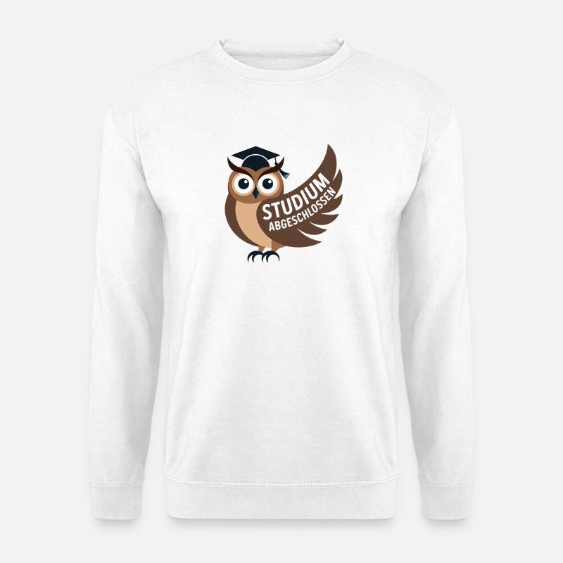 Eule - Studi completati - Felpa unisex - bianco