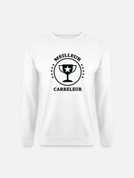 Best Tiler - Unisex Sweatshirt - white