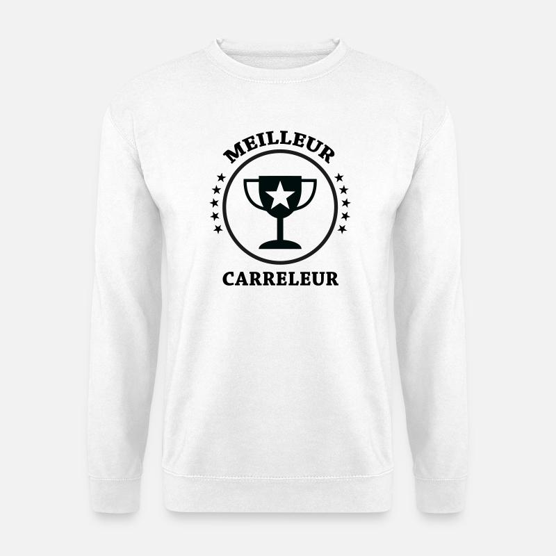 Bester Fliesenleger - Unisex Pullover - Weiß