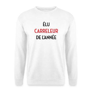 Elected Tiler of the Year - Unisex Sweatshirt - white - Front
