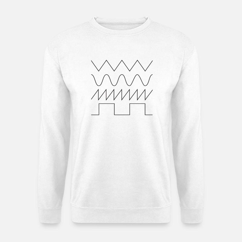 SYNTHESIZER WAVEFORM - Unisex Sweatshirt - white