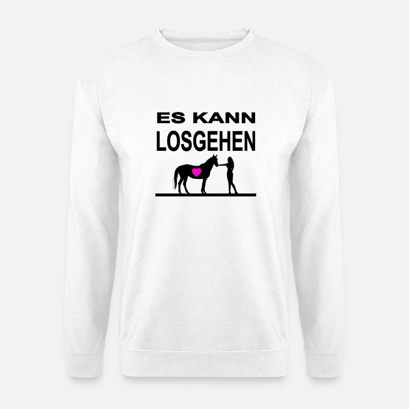 Pferde - Unisex Pullover - Weiß