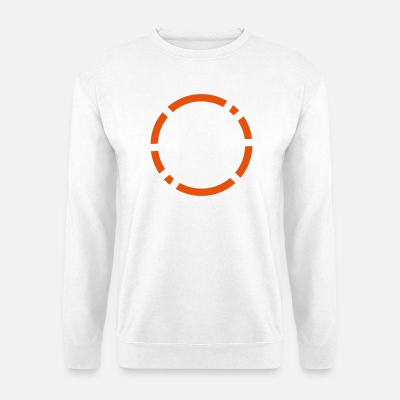 Kreis-Logo-Design - Unisex Pullover - Weiß
