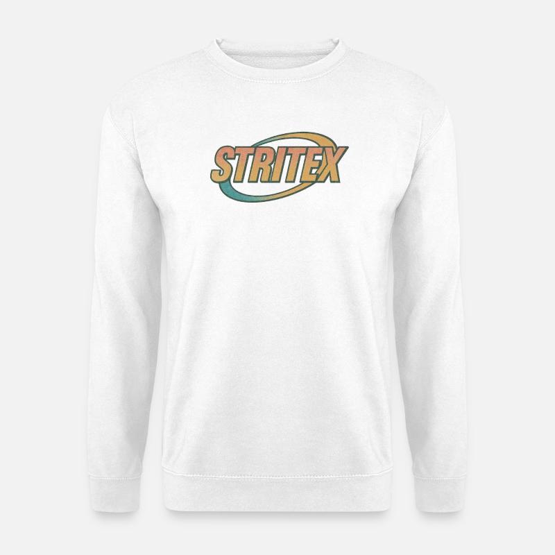 Stritex Retro Orbit Logo - Unisex Pullover - Weiß