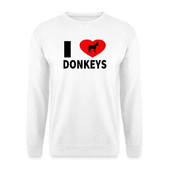 donkey - Unisex Sweatshirt - white - Front