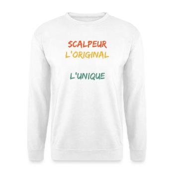 Scalpeur Original Le Vrai Unique - Sweat-shirt Unisexe - blanc - Devant