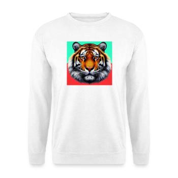 tiger - Unisex Sweatshirt - white - Front