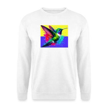 Kolibri - Unisex Pullover - Weiß - Vorne