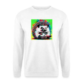 hérisson - Sweat-shirt Unisexe - blanc - Devant
