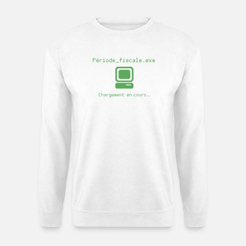 Fiscal period: slow loading, fast coffee - Unisex Sweatshirt - white