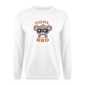 Koala Cool Bro mit Schutzbrille - Unisex Pullover - Weiß - Vorne