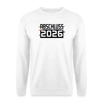 Design de la remise des diplômes 2026 - Sweat-shirt Unisexe - blanc - Devant
