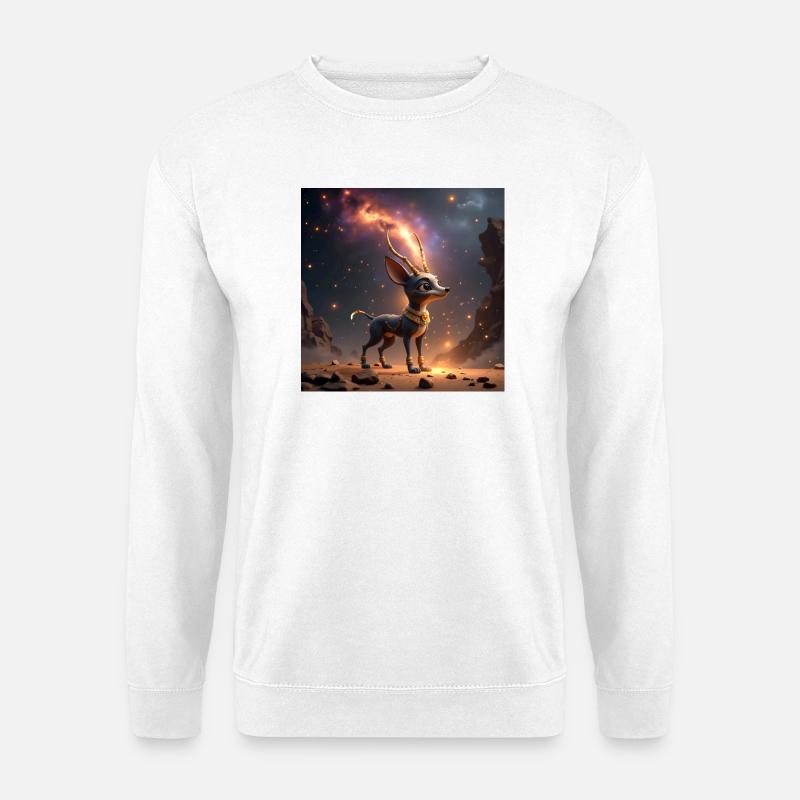 Fantastischer Sternhirsch - Unisex Pullover - Weiß