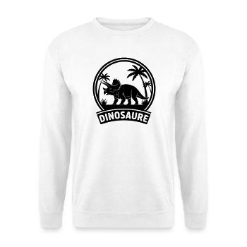Dinosaurier2 - Unisex Pullover - Weiß - Vorne