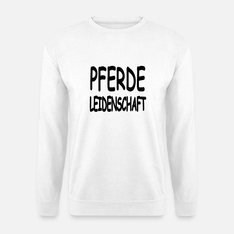 Pferde - Unisex Pullover - Weiß