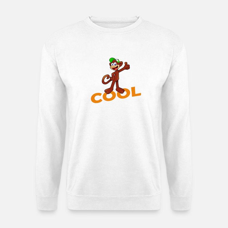 COOL MONKEY - Unisex Pullover - Weiß