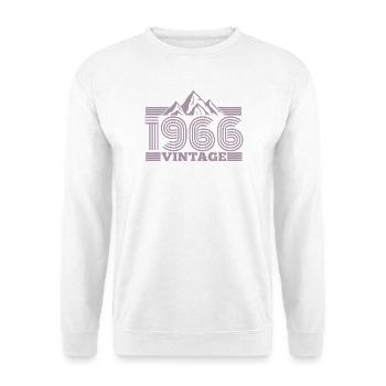 Randonnée en montagne vintage du 60e anniversaire de 1966 - Sweat-shirt Unisexe - blanc - Devant