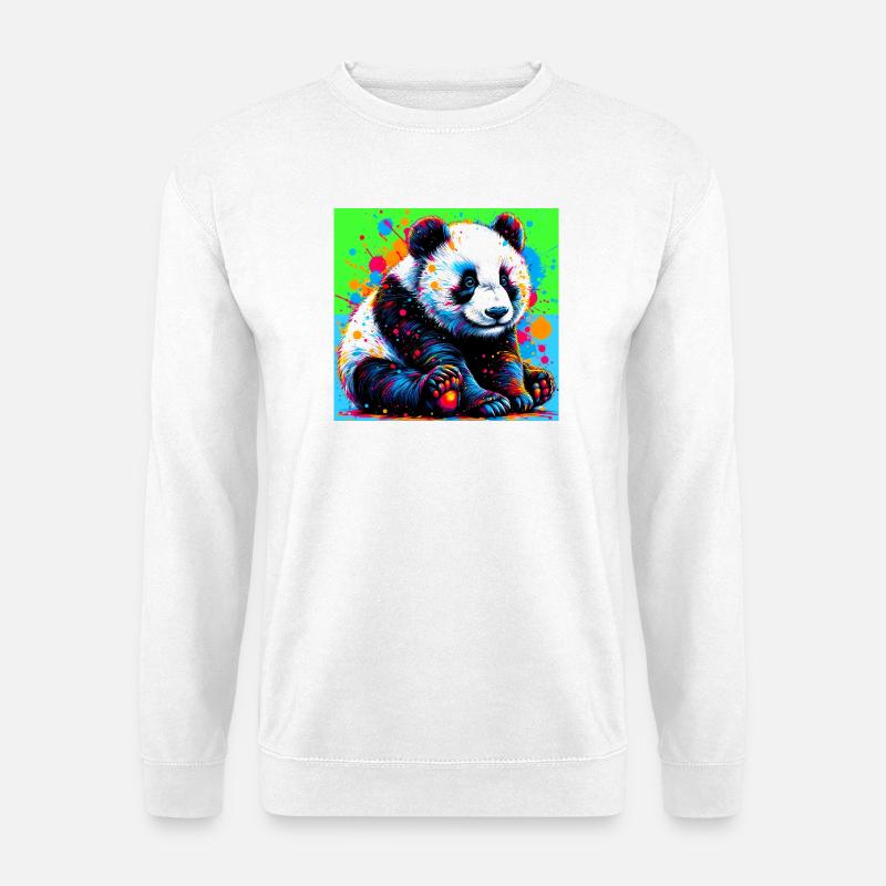 Panda - Unisex Pullover - Weiß