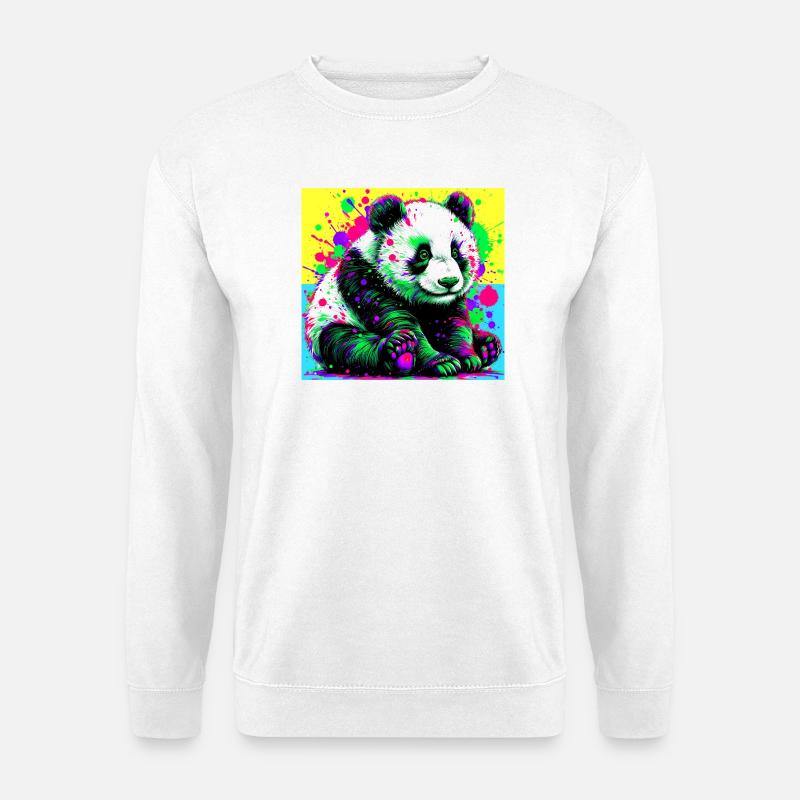 Panda - Unisex Pullover - Weiß