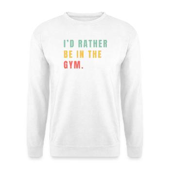 Je préfère être à la salle de sport - Sweat-shirt Unisexe - blanc - Devant