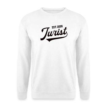 Juriste 2026 Diplôme d’études de droit Étudiant en droit - Sweat-shirt Unisexe - blanc - Devant