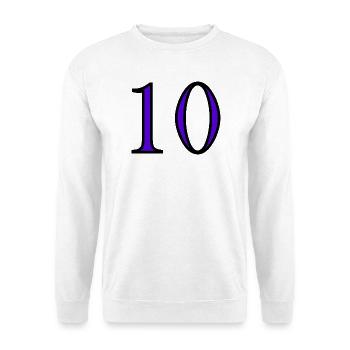 10. 10 YEARS. 10th ANNIVERSARY. 10 YEAR ANNIVERSARY. - Unisex Sweatshirt - white - Front