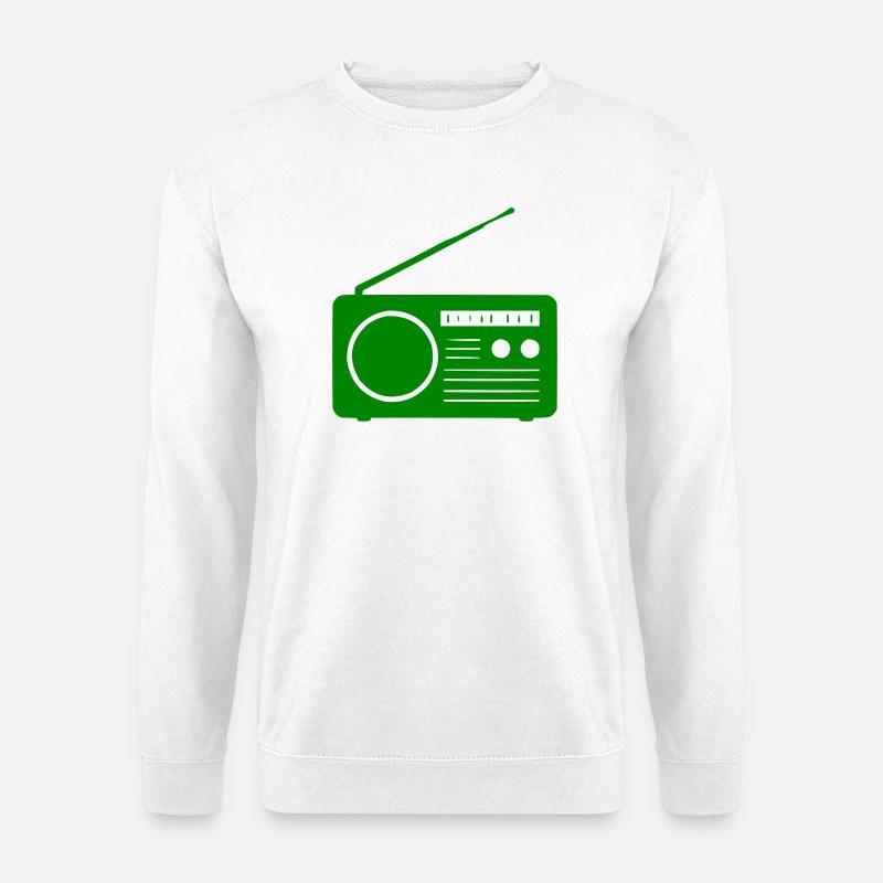 Retro-Radio Design - Unisex Pullover - Weiß