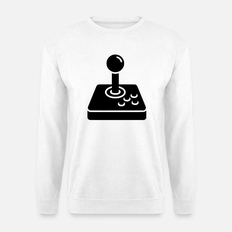 Retro Joystick Arcade Icon - Unisex Pullover - Weiß