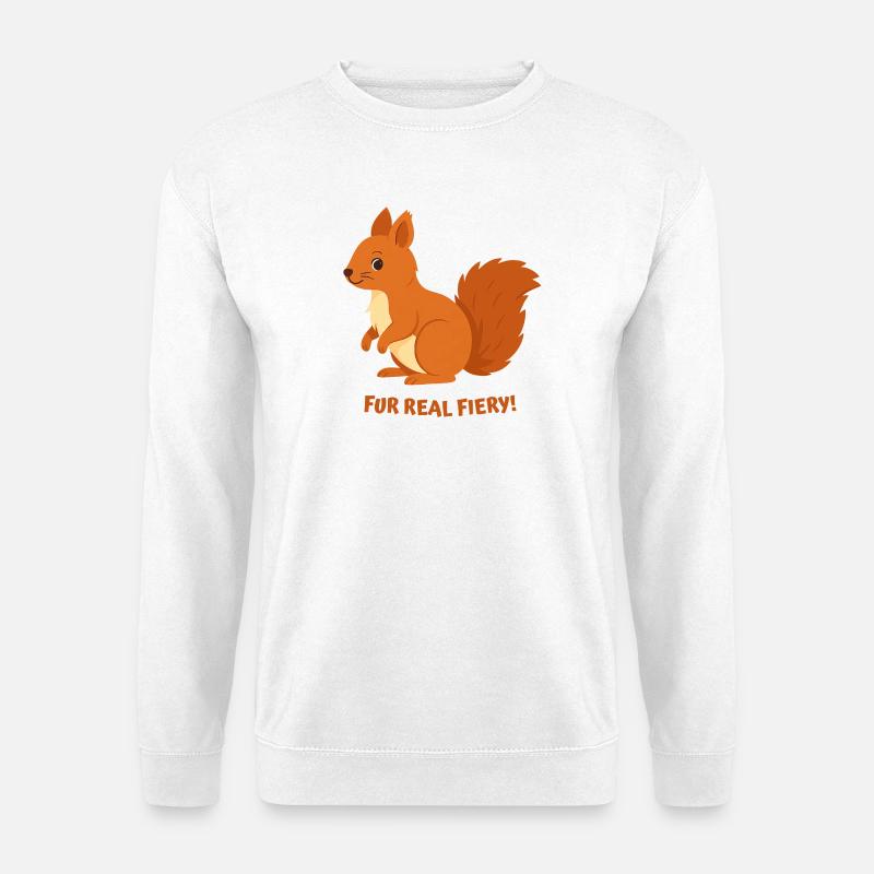 Fire Squirrel - Unisex Sweatshirt - white