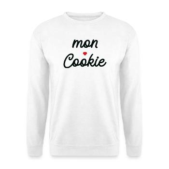 My Heart Cookie — Black Soft Typography - Unisex Sweatshirt - white - Front