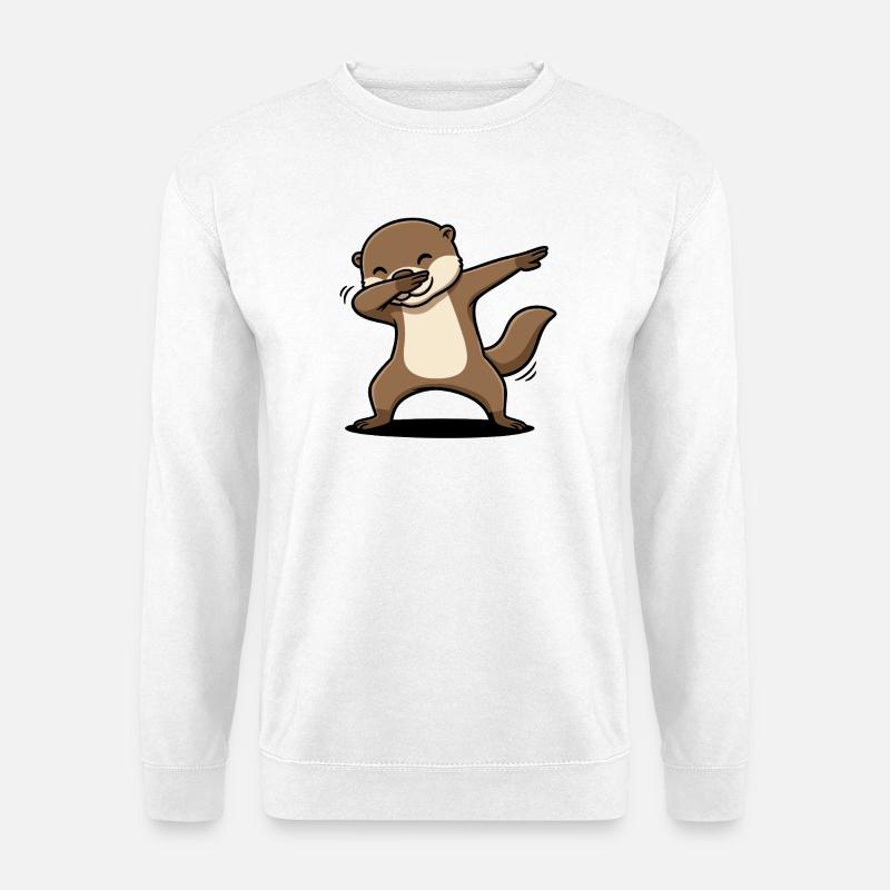 Otter Dab Spaß - Unisex Pullover - Weiß
