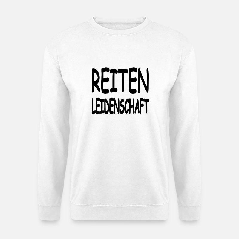 Reiten - Unisex Pullover - Weiß