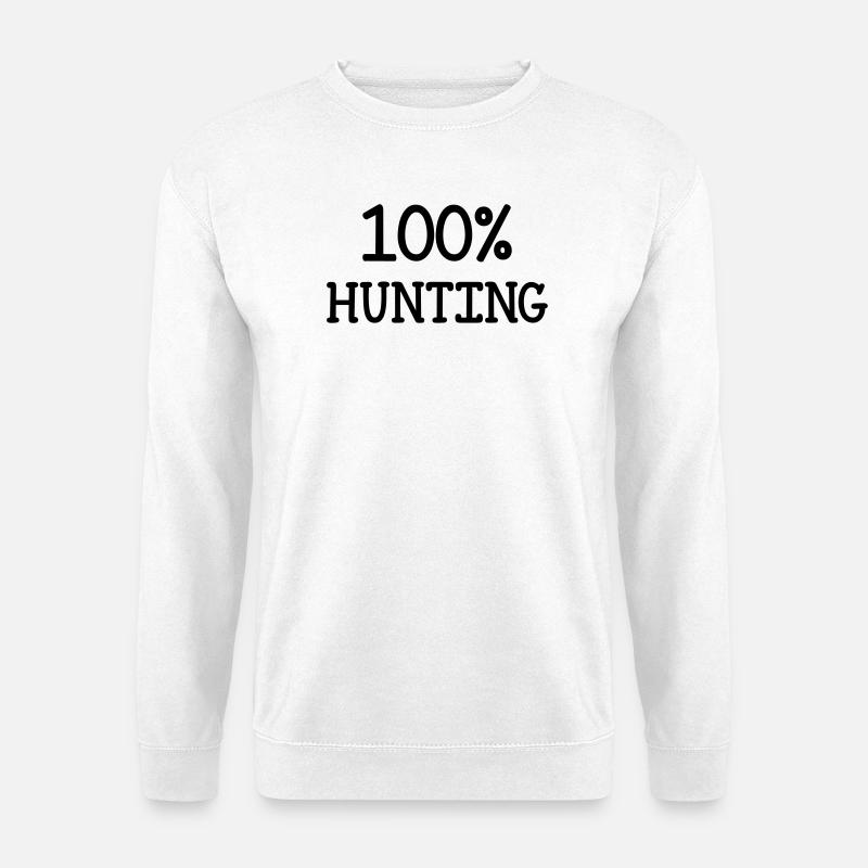 100% Jagd - Unisex Pullover - Weiß
