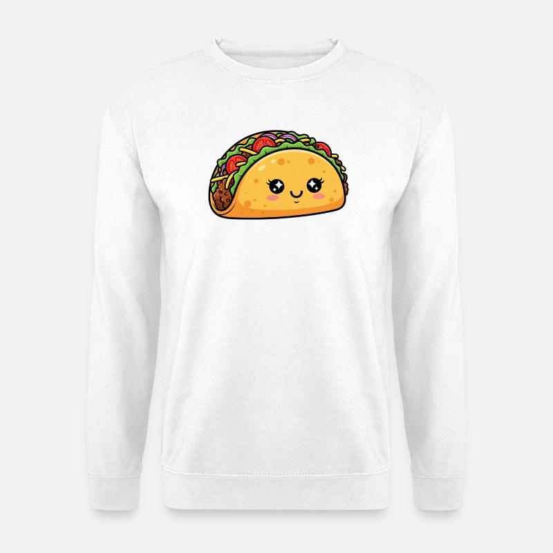 Kawaii Taco - Unisex Pullover - Weiß