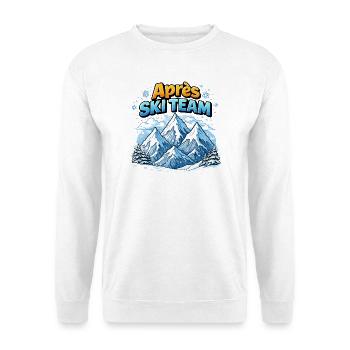 Après Ski Team Berglandschaft - Unisex Pullover - Weiß - Vorne