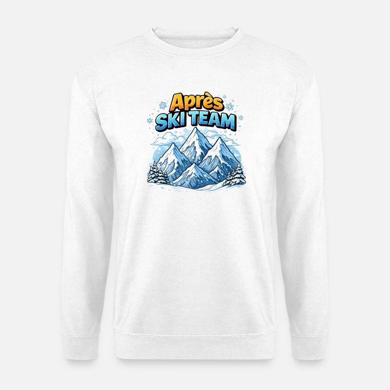 Après Ski Team Berglandschaft - Unisex Pullover - Weiß