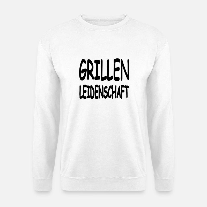 Grillen - Unisex Pullover - Weiß