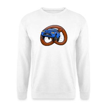 Les bretzels à roulettes - Sweat-shirt Unisexe - blanc - Devant