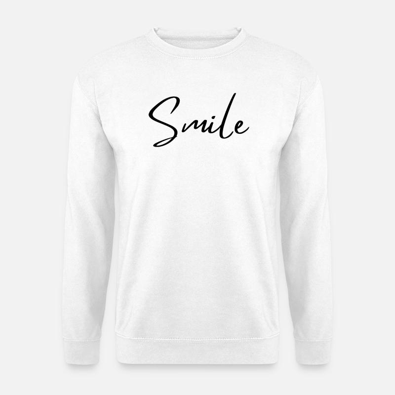 Lächeln - Unisex Pullover - Weiß