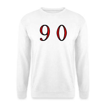 90. 90 YEARS. 90th ANNIVERSARY. 90 YEARS ANNIVERSARY. - Unisex Sweatshirt - white - Front
