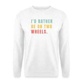 Lieber auf zwei Rädern - Unisex Pullover - Weiß - Vorne