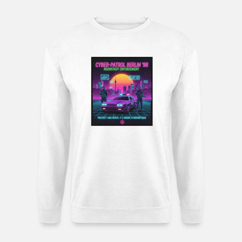 Cyber Patrol Berlin - Unisex Pullover - Weiß
