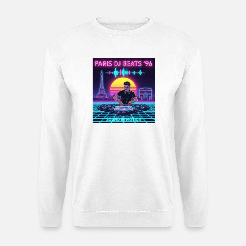 Paris DJ - Unisex Pullover - Weiß